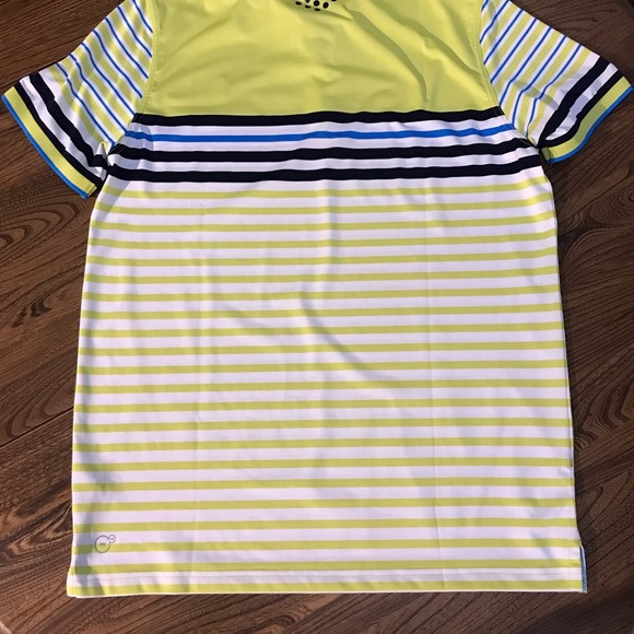 Puma Cobra Golf Large Stripes Polo Shirt - Picture 2 of 6